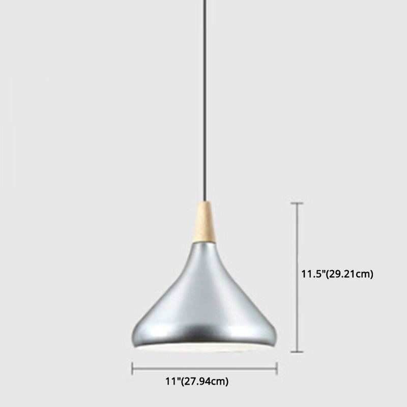 Multi Color Optional Simplicity Pendant Light Nordic Macaroon Aluminum Lampshade 1-Light Hanging Light for Kitchen Clearhalo 'Ceiling Lights' 'Modern Pendants' 'Modern' 'Pendant Lights' 'Pendants' Lighting' 2594393