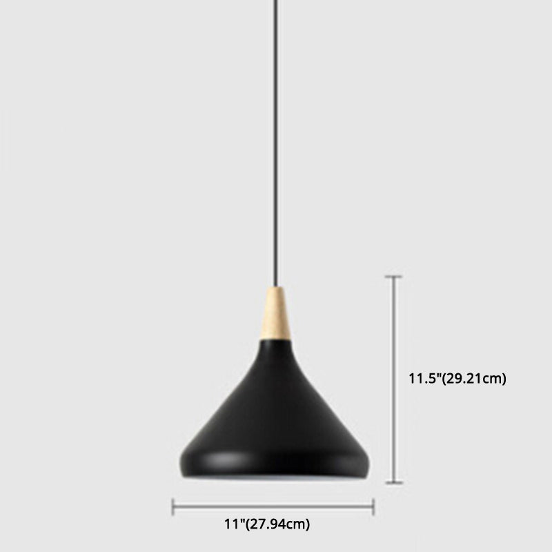 Multi Color Optional Simplicity Pendant Light Nordic Macaroon Aluminum Lampshade 1-Light Hanging Light for Kitchen Clearhalo 'Ceiling Lights' 'Modern Pendants' 'Modern' 'Pendant Lights' 'Pendants' Lighting' 2594400
