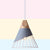 1 Light Macaroon Hanging Light Nordic Minimalist Solid Wood Bedroom Pendant Lamp with Iron Hollow Lampshade Grey Clearhalo 'Ceiling Lights' 'Modern Pendants' 'Modern' 'Pendant Lights' 'Pendants' Lighting' 2594426