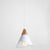 1 Light Macaroon Hanging Light Nordic Minimalist Solid Wood Bedroom Pendant Lamp with Iron Hollow Lampshade White Clearhalo 'Ceiling Lights' 'Modern Pendants' 'Modern' 'Pendant Lights' 'Pendants' Lighting' 2594428