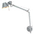Indoor Decorative Wall Sconce 1 Head Silver Finish Adjustable Arm Metal Wall Mounted Reading Light Chrome Clearhalo 'Art deco wall lights' 'Cast Iron' 'Glass' 'Industrial wall lights' 'Industrial' 'Middle century wall lights' 'Modern' 'Rustic wall lights' 'Tiffany' 'Traditional wall lights' 'Wall Lamps & Sconces' 'Wall Lights' Lighting' 2594762