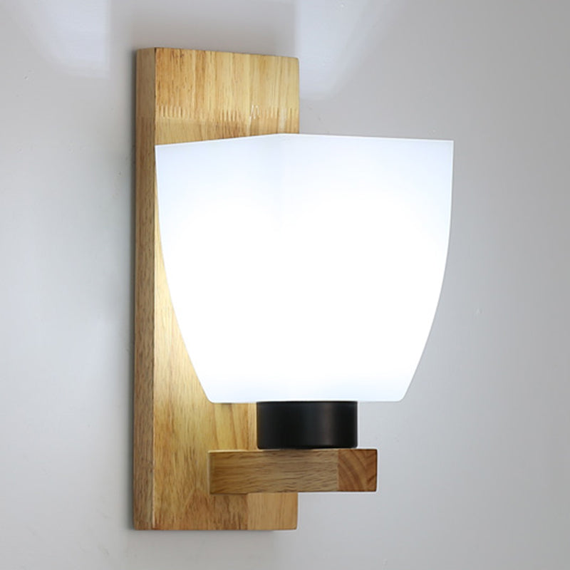 Indoor Lighting Modern Simple Sconce 1 Head Up and Down Wall Lighting for Study Room Bedroom White Clearhalo 'Wall Lamps & Sconces' 'Wall Lights' Lighting' 2594765