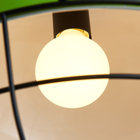 1 Head Green Domed Pendant Light Metal Vintage Industrial Dining Room Pendant Lamp Clearhalo 'Art Deco Pendants' 'Cast Iron' 'Ceiling Lights' 'Ceramic' 'Crystal' 'Industrial Pendants' 'Industrial' 'Metal' 'Middle Century Pendants' 'Pendant Lights' 'Pendants' 'Tiffany' Lighting' 259672