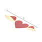 LED White/Pink Heart Close to Ceiling Lamp Kids Metal Flush Ceiling Light in Warm/White Light Clearhalo 'Ceiling Lights' 'Close To Ceiling Lights' 'Close to ceiling' 'Flush mount' Lighting' 259682