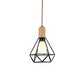 Pear/Diamond/Gourd Cage Pendant Lamp Fixture Metallic Vintage 1 Head Ceiling Hanging Light in Black Clearhalo 'Art Deco Pendants' 'Black' 'Cast Iron' 'Ceiling Lights' 'Ceramic' 'Crystal' 'Industrial Pendants' 'Industrial' 'Metal' 'Middle Century Pendants' 'Pendant Lights' 'Pendants' 'Rustic Pendants' 'Tiffany' Lighting' 259857