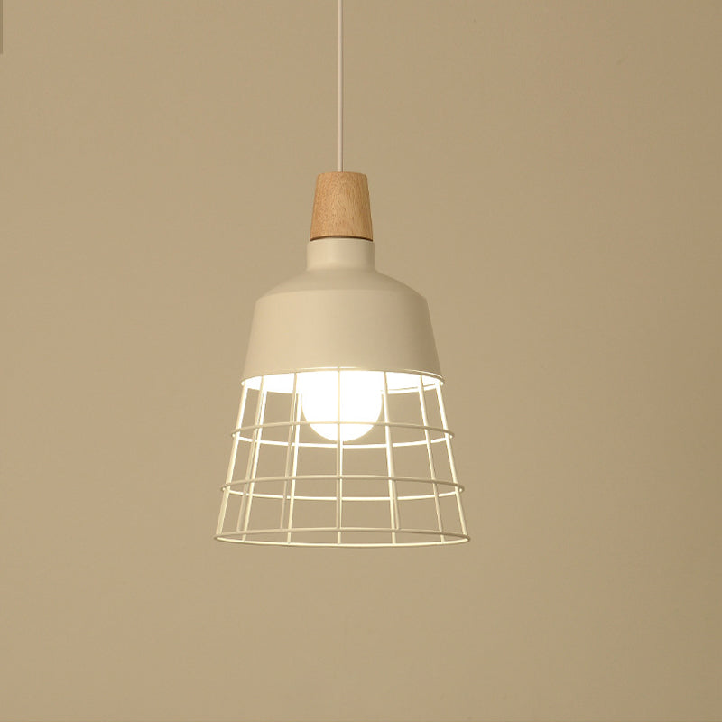 Black/White Bowl/Cone Shade Hanging Light Lamp Loft Metal 1 Head Pendant Lamp for Dining Table Clearhalo 'Art Deco Pendants' 'Black' 'Cast Iron' 'Ceiling Lights' 'Ceramic' 'Crystal' 'Industrial Pendants' 'Industrial' 'Metal' 'Middle Century Pendants' 'Pendant Lights' 'Pendants' 'Rustic Pendants' 'Tiffany' Lighting' 260028