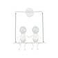 Black/White/Red Little People Sconce Light Metal Kids 2 Lights Wall Lighting Fixture for Living Room Clearhalo 'Wall Lamps & Sconces' 'Wall Lights' Lighting' 260054
