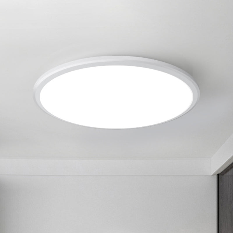 White Ultrathin Ceiling Light Simple Acrylic LED Round Flush Mount Light for Kitchen White Clearhalo 'Ceiling Lights' 'Close To Ceiling Lights' 'Lighting' 2602474