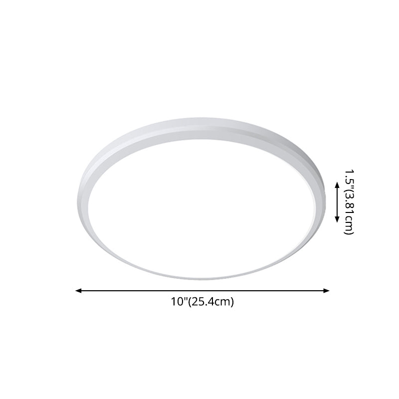 White Ultrathin Ceiling Light Simple Acrylic LED Round Flush Mount Light for Kitchen Clearhalo 'Ceiling Lights' 'Close To Ceiling Lights' 'Lighting' 2602481