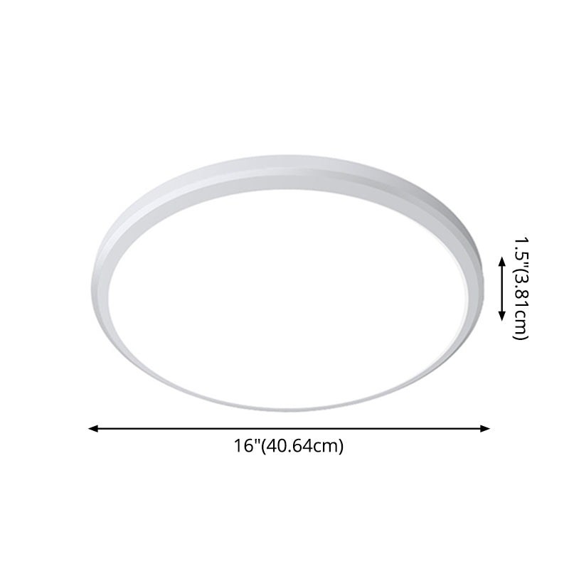 White Ultrathin Ceiling Light Simple Acrylic LED Round Flush Mount Light for Kitchen Clearhalo 'Ceiling Lights' 'Close To Ceiling Lights' 'Lighting' 2602483