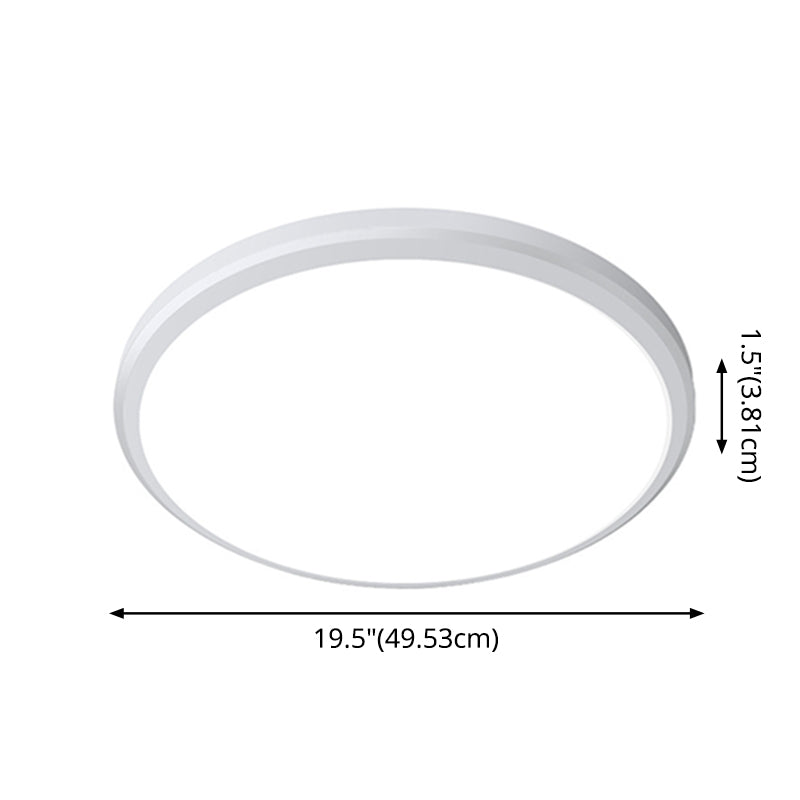 White Ultrathin Ceiling Light Simple Acrylic LED Round Flush Mount Light for Kitchen Clearhalo 'Ceiling Lights' 'Close To Ceiling Lights' 'Lighting' 2602484