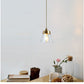 Glass Tapered Hanging Light Fixture Contemporary Pendant Lighting Fixture in Gold Clearhalo 'Ceiling Lights' 'Pendant Lights' 'Pendants' Lighting' options 2602808