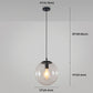 Restaurant Pendant Lighting Fixture Minimalist Style Pendant Ceiling Light with Orb Glass Shade Clearhalo 'Ceiling Lights' 'Pendant Lights' 'Pendants' Lighting' 2602859