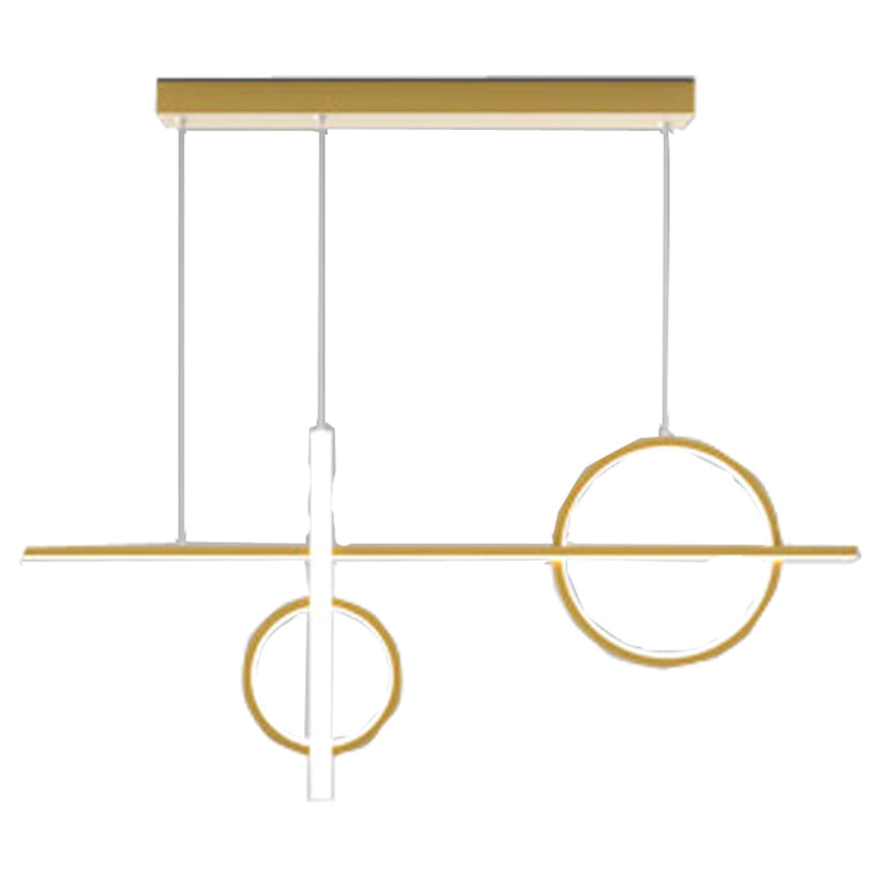 LED Parlour Pendant Lighting Fixture Contemporary Ceiling Suspension Lamp with Lines Acrylic Shade Clearhalo 'Ceiling Lights' 'Island Lights' 'Lighting' 2602896