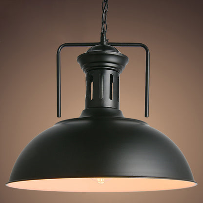 Industrial Style Swivel Joint Pendant Lighting Fixture Metal Hanging Ceiling Light Black Clearhalo 'Ceiling Lights' 'Pendant Lights' 'Pendants' Lighting' 2603844_cfed44a1-088b-408a-b1a7-a08f3e931763