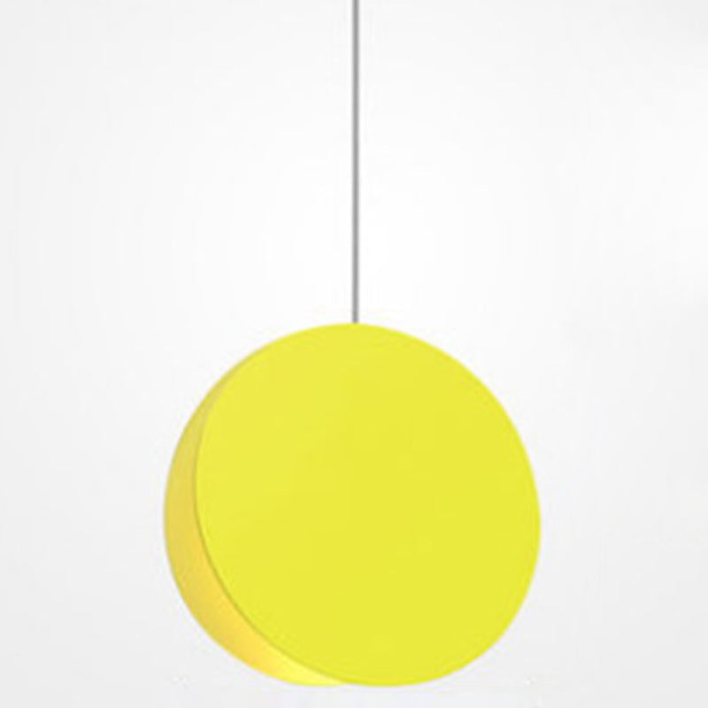 Folded Dinning Room Hanging Light Fixture Metal Contemporary Pendant Lighting Fixture Yellow Clearhalo 'Ceiling Lights' 'Pendant Lights' 'Pendants' Lighting' 2604013