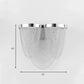 Metal Chain Shade Wall Light Fixture Postmodern 2 Lights Bedroom Sconce Light in Chrome Clearhalo 'Wall Lamps & Sconces' 'Wall Lights' Lighting' 260409