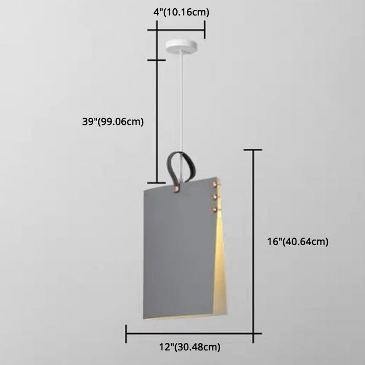 Rectangle Pendant Light Fixture Modern Style Metal Dinning Room ...