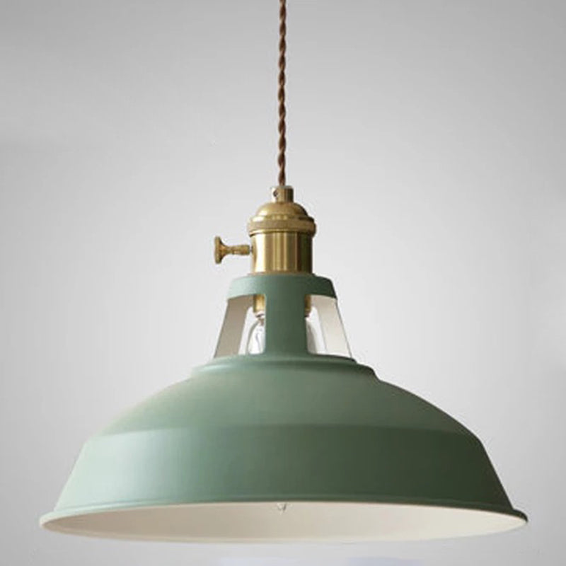 Barn Pendant Lighting Fixture Contemporary Style Metal Hanging Pendant Lamp for Restaurant Green Clearhalo 'Ceiling Lights' 'Pendant Lights' 'Pendants' Lighting' 2604155