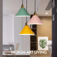 Nordic Style Conical Hanging Pendant Lamp Metal Restaurant Down Lighting Pendant Clearhalo 'Ceiling Lights' 'Pendant Lights' 'Pendants' Lighting' 2604319