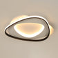 Triangle Bedroom Flush Mount Light Fixture Metal LED Modern Flush Mount Ceiling Light in Black Clearhalo 'Ceiling Lights' 'Close To Ceiling Lights' 'Lighting' 2604442