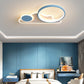 Cloud and Circle Bedroom Flush Ceiling Light Fixture Acrylic LED Simplicity Ceiling Mounted Fixture Clearhalo 'Ceiling Lights' 'Close To Ceiling Lights' 'Lighting' 2604534