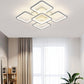 Acrylic Square Semi Flush Mount Ceiling Light Modern Style LED White Semi Flush Mount Clearhalo 'Ceiling Lights' 'Close To Ceiling Lights' 'Lighting' 2604708