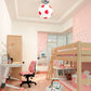Football Ceiling Mounted Fixture Kids Style Glass Bedroom Close To Ceiling Lighting Clearhalo 'Ceiling Lights' 'Close To Ceiling Lights' 'Lighting' 2604855