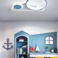 Cloud and Circle Bedroom Flush Ceiling Light Fixture Acrylic LED Simplicity Ceiling Mounted Fixture Clearhalo 'Ceiling Lights' 'Close To Ceiling Lights' 'Lighting' 2605022