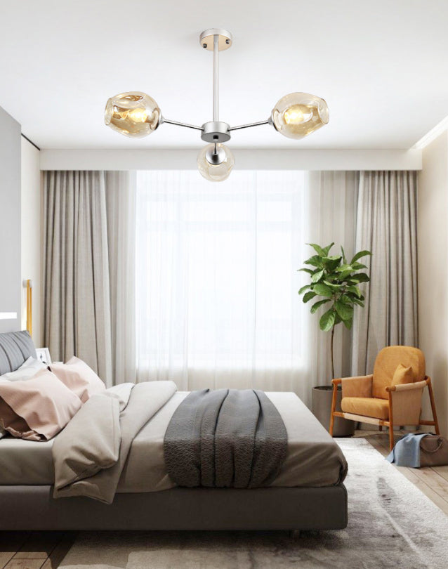 Whiskey Glass Shape Branch Suspended Light Contemporary Simplicity Hanging Lamp for Living Room Clearhalo 'Ceiling Lights' 'Chandeliers' 'Modern Chandeliers' 'Modern' Lighting' 2605040