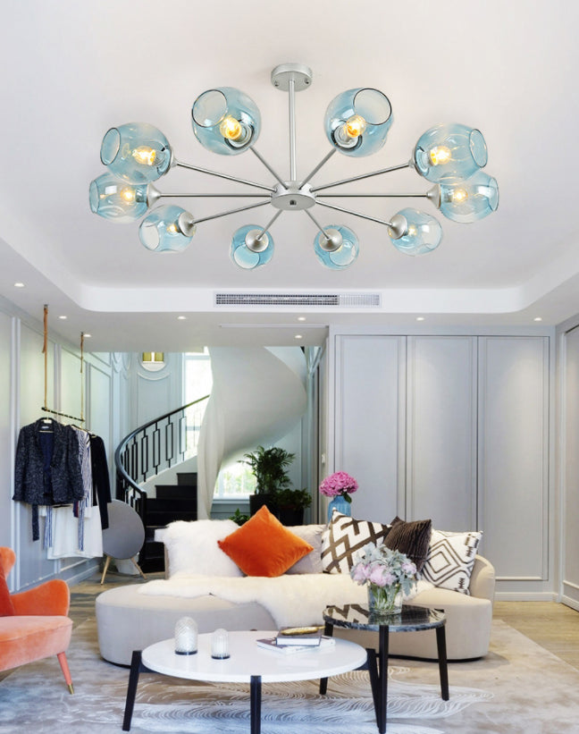 Whiskey Glass Shape Branch Suspended Light Contemporary Simplicity Hanging Lamp for Living Room Clearhalo 'Ceiling Lights' 'Chandeliers' 'Modern Chandeliers' 'Modern' Lighting' 2605042