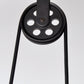 3 Lights Metal Pulley Island Pendant Lighting Industrial Black Cone Shade Island Lamps Clearhalo 'Ceiling Lights' 'Island Lights' 'Lighting' 2605148