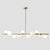 Modern Minimalism Gold Metal Island Pendant Lighting Spherical Glass Island Ceiling Light for Dining Table 10 Cream Clearhalo 'Ceiling Lights' 'Island Lights' 'Lighting' 2605167