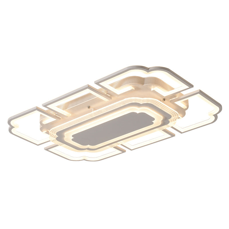 Geometric Flush Mount Light Acrylic Minimalism Flush Mount Spotlight for Living Room Clearhalo 'Ceiling Lights' 'Close To Ceiling Lights' 'Lighting' 2605561