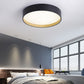 Drum Flush Light Fixtures 1 Light Metallic Modern Flush Mount Ceiling Light Fixture Clearhalo 'Ceiling Lights' 'Close To Ceiling Lights' 'Lighting' 2605587