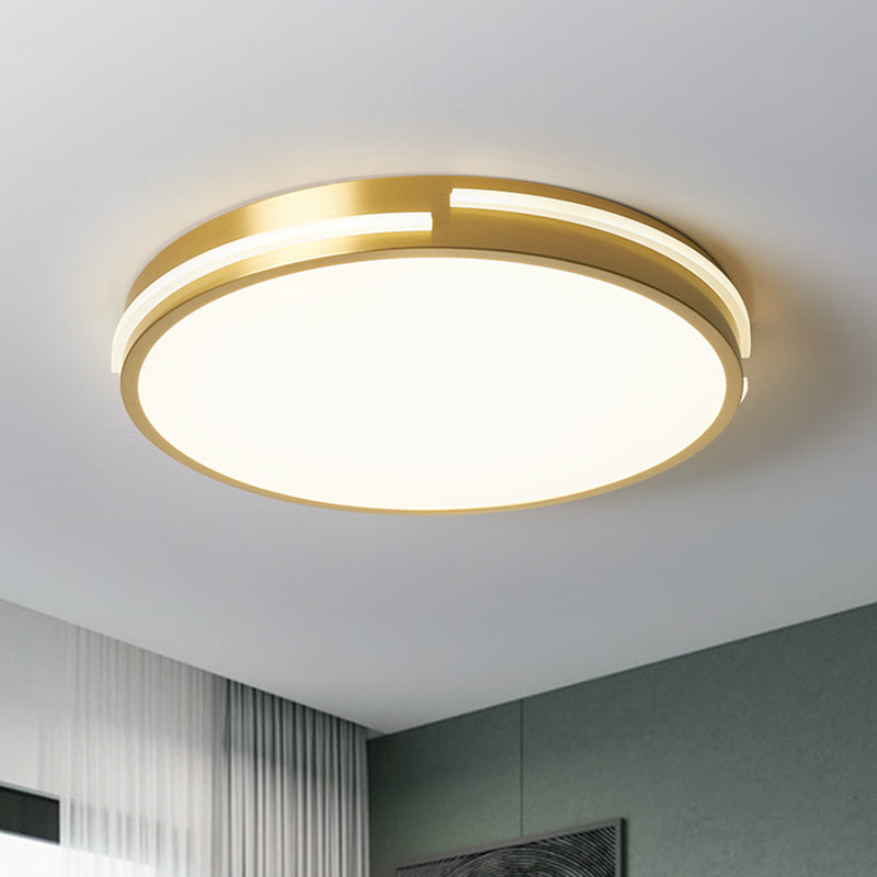Round Flush Mount Ceiling Light Fixture Contemporary Acrylic Ceiling Mount Light Fixture for Living Room Clearhalo 'Ceiling Lights' 'Close To Ceiling Lights' 'Lighting' 2605649
