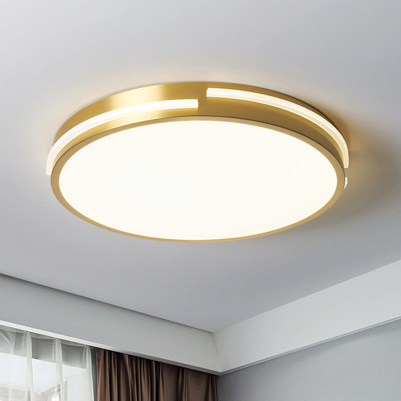 Round Flush Mount Ceiling Light Fixture Contemporary Acrylic Ceiling Mount Light Fixture for Living Room Clearhalo 'Ceiling Lights' 'Close To Ceiling Lights' 'Lighting' 2605652