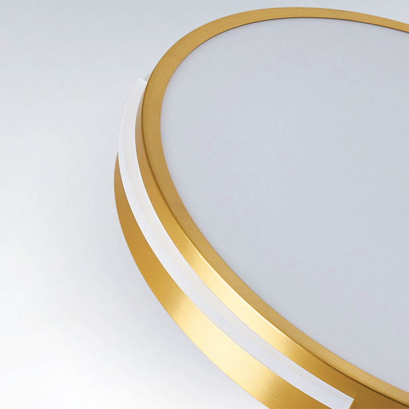 Round Flush Mount Ceiling Light Fixture Contemporary Acrylic Ceiling Mount Light Fixture for Living Room Clearhalo 'Ceiling Lights' 'Close To Ceiling Lights' 'Lighting' 2605655