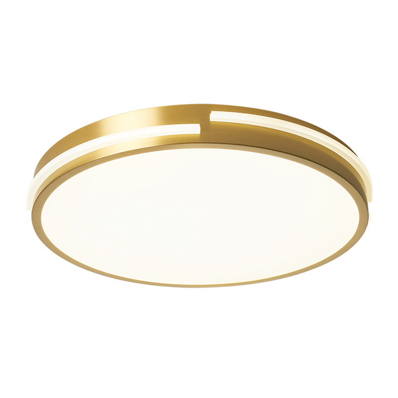 Round Flush Mount Ceiling Light Fixture Contemporary Acrylic Ceiling Mount Light Fixture for Living Room Clearhalo 'Ceiling Lights' 'Close To Ceiling Lights' 'Lighting' 2605656