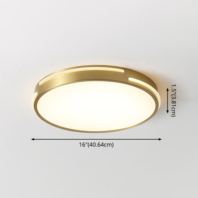 Round Flush Mount Ceiling Light Fixture Contemporary Acrylic Ceiling Mount Light Fixture for Living Room Clearhalo 'Ceiling Lights' 'Close To Ceiling Lights' 'Lighting' 2605658