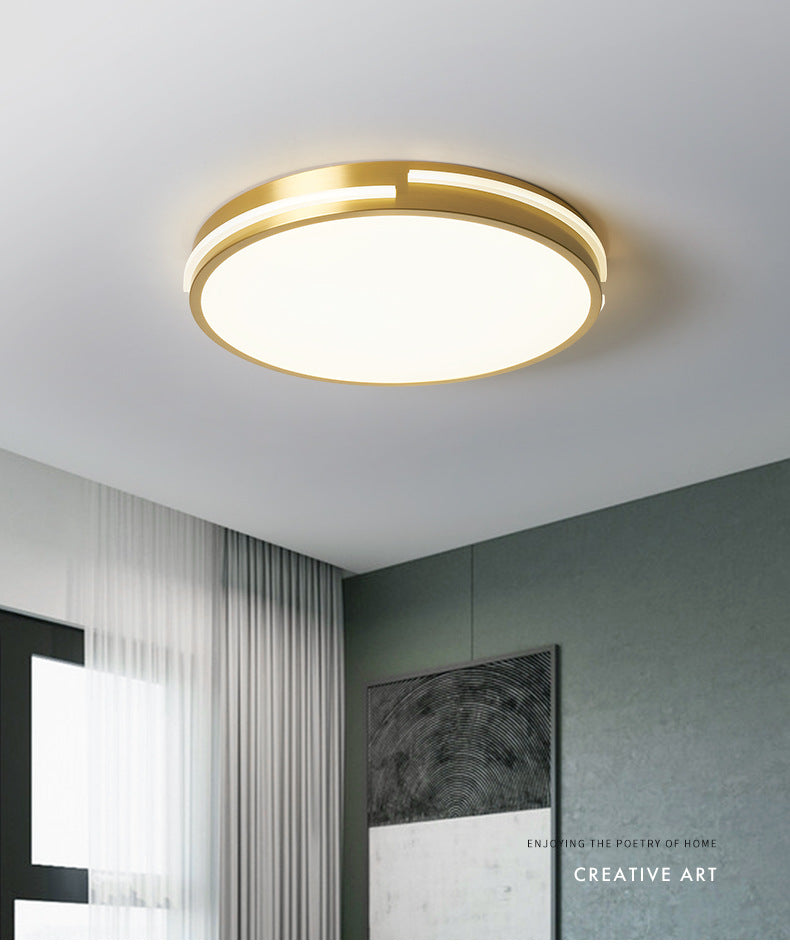 Round Flush Mount Ceiling Light Fixture Contemporary Acrylic Ceiling Mount Light Fixture for Living Room Clearhalo 'Ceiling Lights' 'Close To Ceiling Lights' 'Lighting' 2605662