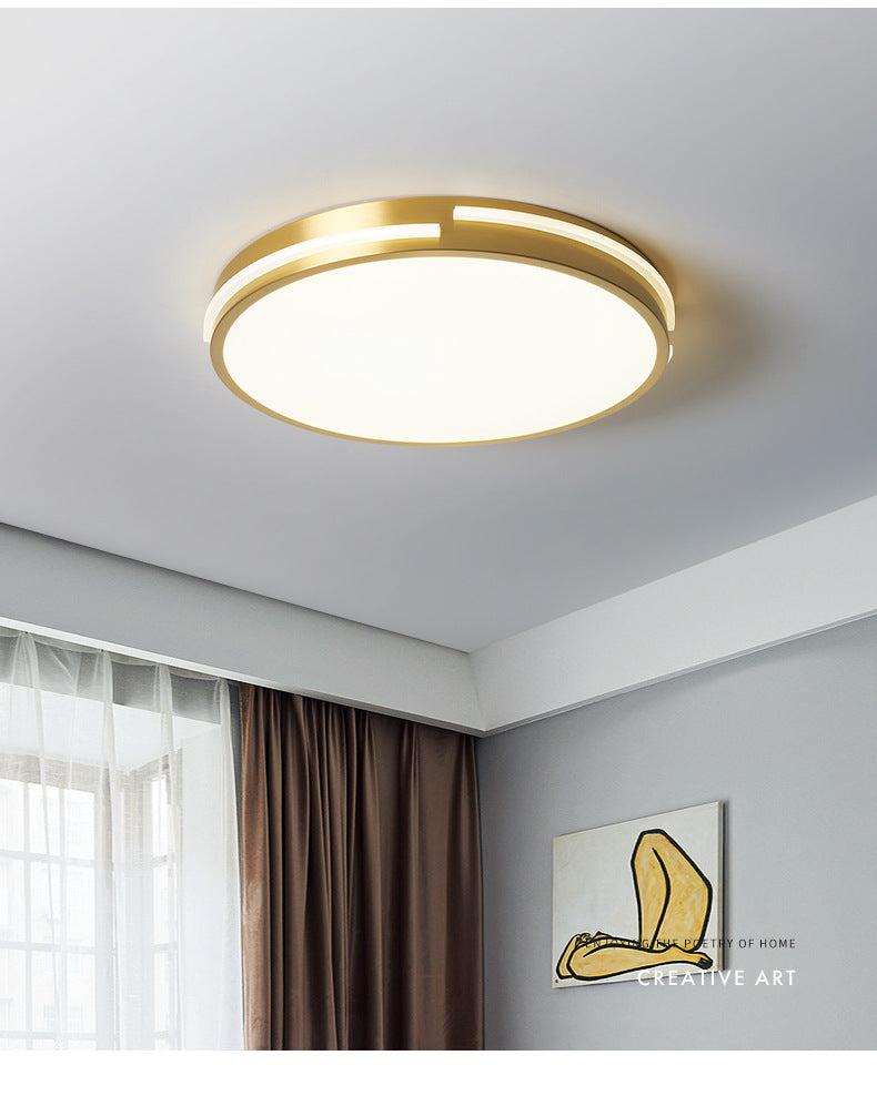 Round Flush Mount Ceiling Light Fixture Contemporary Acrylic Ceiling Mount Light Fixture for Living Room Clearhalo 'Ceiling Lights' 'Close To Ceiling Lights' 'Lighting' 2605663