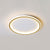 Round Flushmount Lights Contemporary Aluminum Ceiling Mounted Fixture for Living Room Gold 12" Clearhalo 'Ceiling Lights' 'Close To Ceiling Lights' 'Lighting' 2605680
