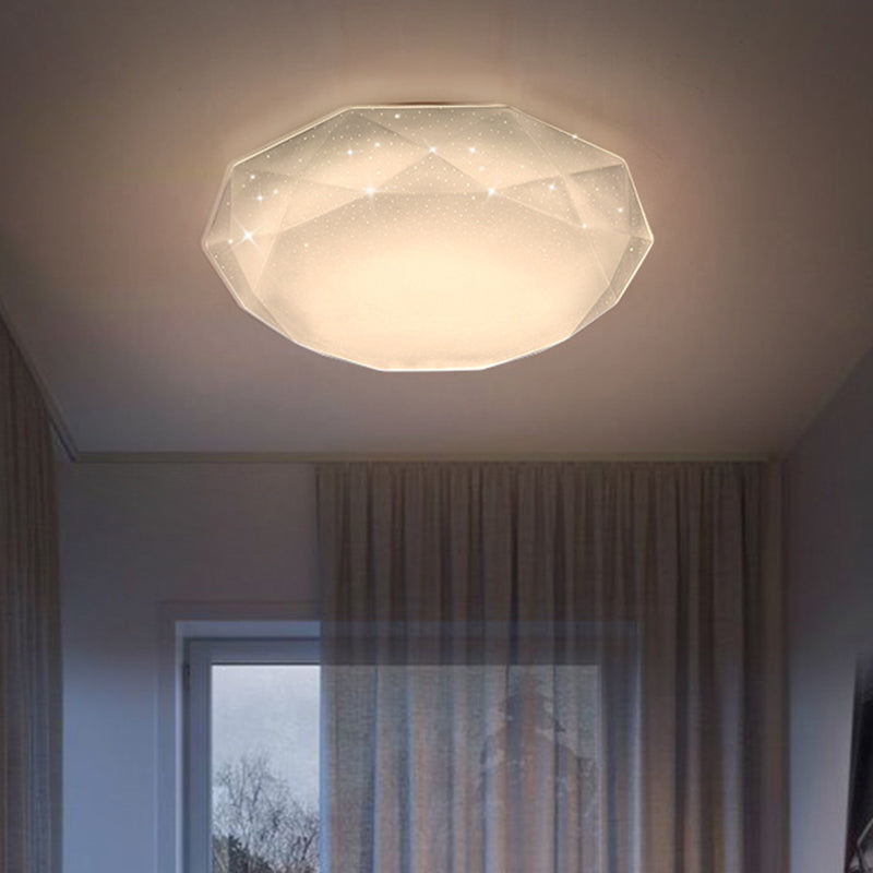 Geometric Flush Mount Ceiling Light Fixture Contemporary Acrylic Ceiling Light Fixtures for Bedroom Clearhalo 'Ceiling Lights' 'Close To Ceiling Lights' 'Lighting' 2605713