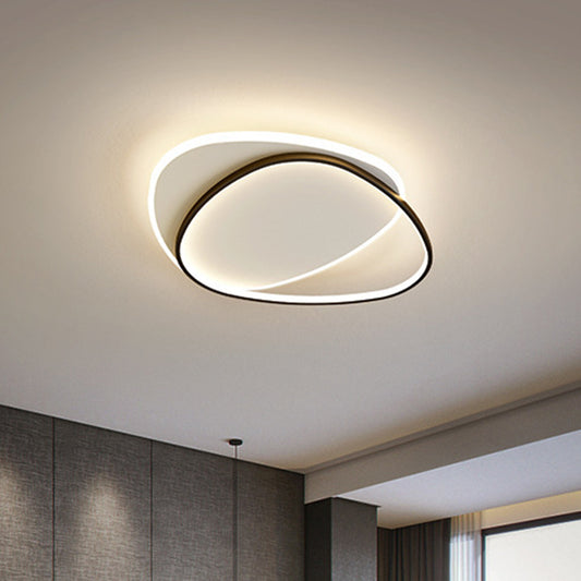 Triangle Flush Mount Ceiling Light Fixture Contemporary Metal Ceiling Mount Chandelier for Balcony Clearhalo 'Ceiling Lights' 'Close To Ceiling Lights' 'Lighting' 2605734