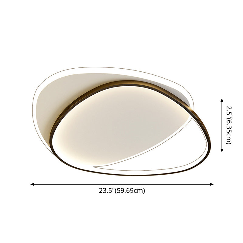 Triangle Flush Mount Ceiling Light Fixture Contemporary Metal Ceiling Mount Chandelier for Balcony Clearhalo 'Ceiling Lights' 'Close To Ceiling Lights' 'Lighting' 2605737