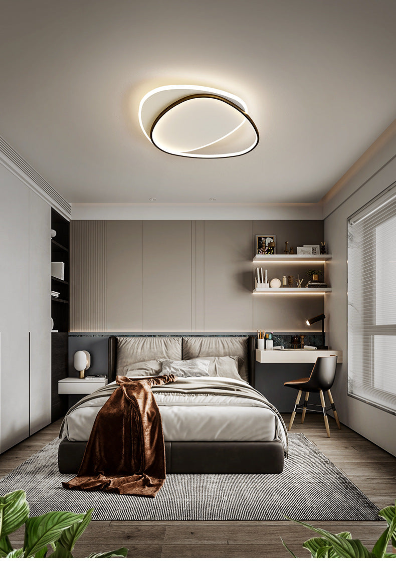 Triangle Flush Mount Ceiling Light Fixture Contemporary Metal Ceiling Mount Chandelier for Balcony Clearhalo 'Ceiling Lights' 'Close To Ceiling Lights' 'Lighting' 2605740