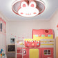 Rabbit Flush Light Fixtures 1 Light Metallic Cartoon Flush Mount Ceiling Light Fixture Clearhalo 'Ceiling Lights' 'Close To Ceiling Lights' 'Lighting' 2605820