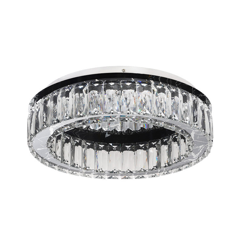 Round Flush Mount Ceiling Light Fixture Contemporary Crystal Ceiling Light Fixtures Clearhalo 'Ceiling Lights' 'Close To Ceiling Lights' 'Lighting' 2605962
