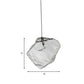 Ice Hanging Ceiling Light Minimalist Clear Glass 1 Light Dinging Room Pendant Lamp Clearhalo 'Ceiling Lights' 'Glass shade' 'Glass' 'Modern Pendants' 'Modern' 'Pendant Lights' 'Pendants' Lighting' 260885